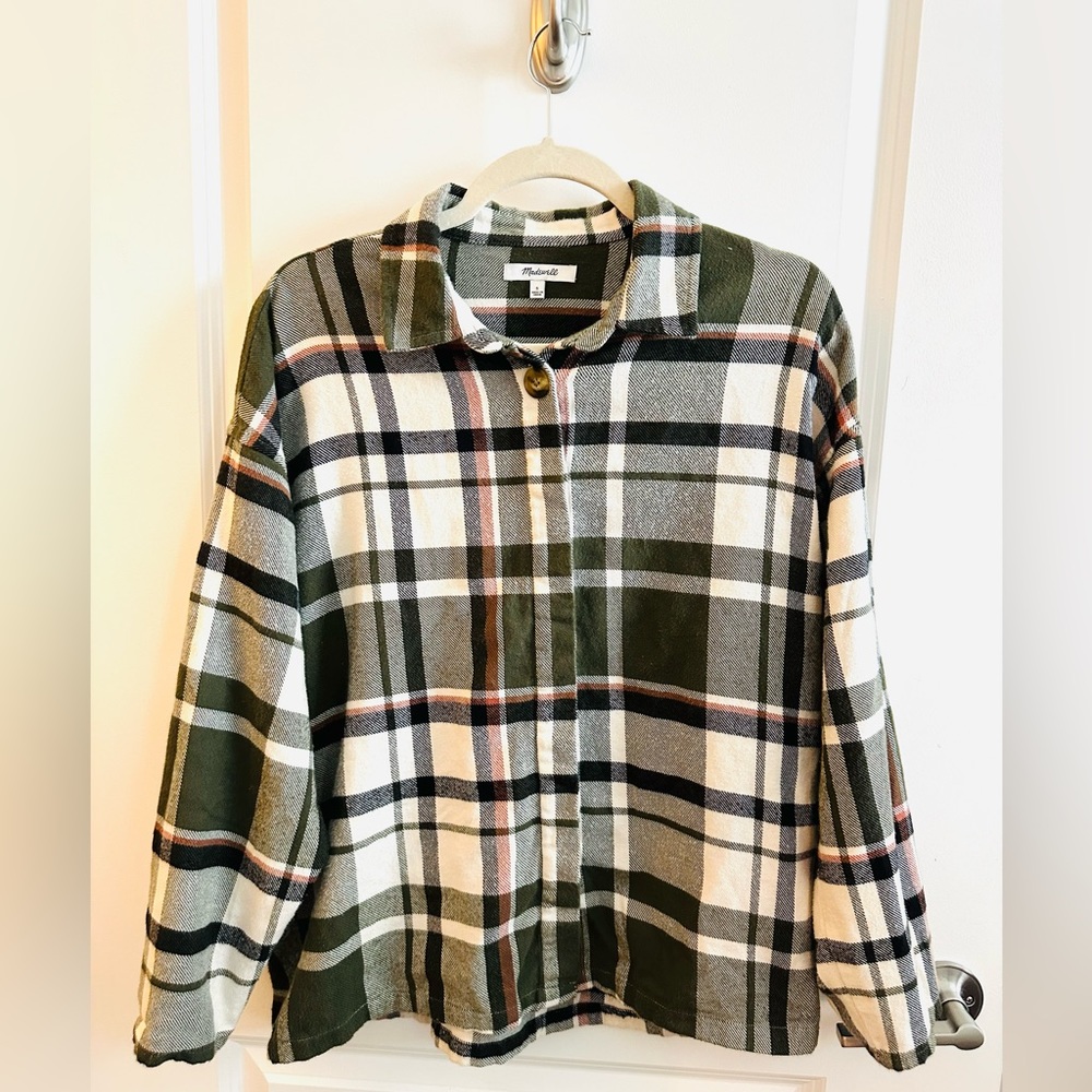 Madewell Button Front Flannel/Light Jacket